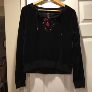 Betsy Johnson Velvet Sweatshirt